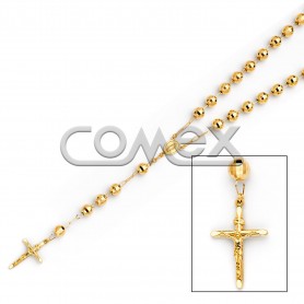 Diamond Cut Rosary Yellow (8.0mm) 